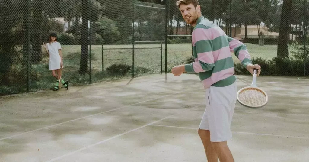 trick tennis shot