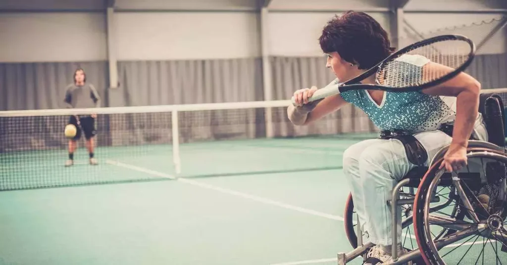 wheelchair tennis female player